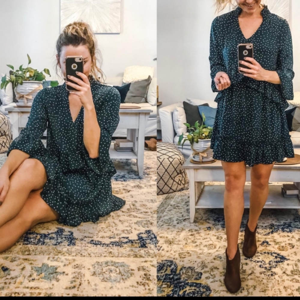 NWOT Ruffle Swing Dress - Picture 5 of 6